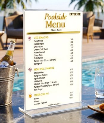 Poolside Menu